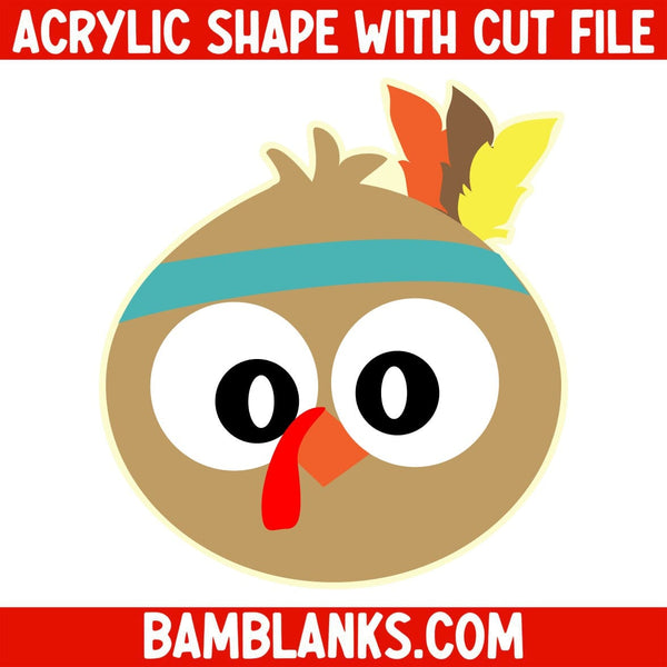 Turkey In a Pot - Acrylic Shape #1022 – BAM Blanks and More