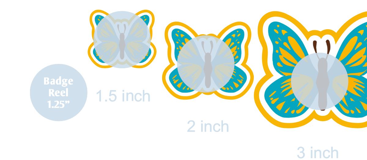 Turquoise Butterfly - DECAL AND ACRYLIC SHAPE #DA0