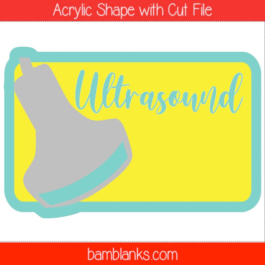 Ultrasound Tag - Acrylic Shape #1601