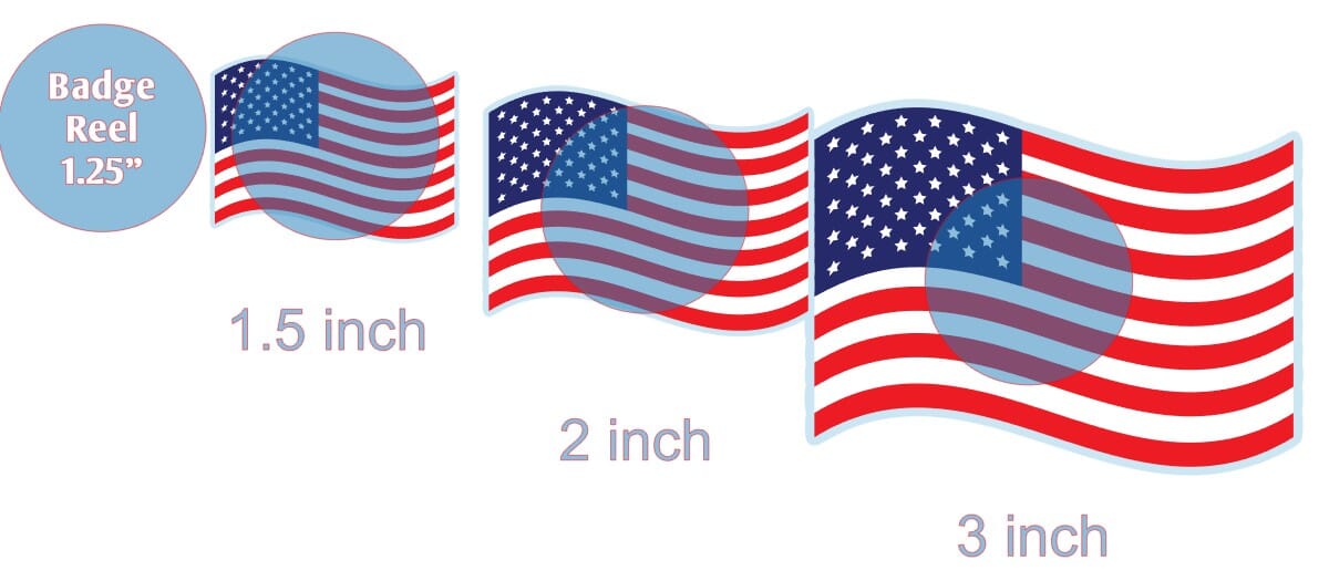 US Flag Wavy 2 - Acrylic Shape #984