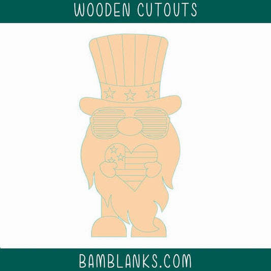 USA Gnome Wood Blank #W009