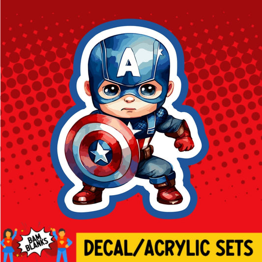 USA Superhero 2 - DECAL AND ACRYLIC SHAPE #DA01429