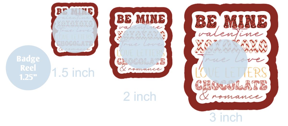 Valentine Words - DECAL AND ACRYLIC SHAPE #DA0680