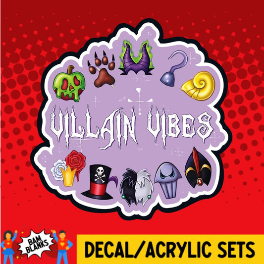 Villain Vibes - DECAL AND ACRYLIC SHAPE #DA01391