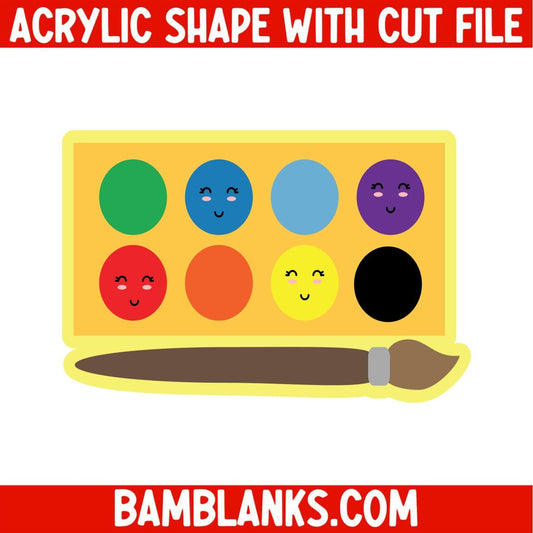 Watercolors - Acrylic Shape #1008