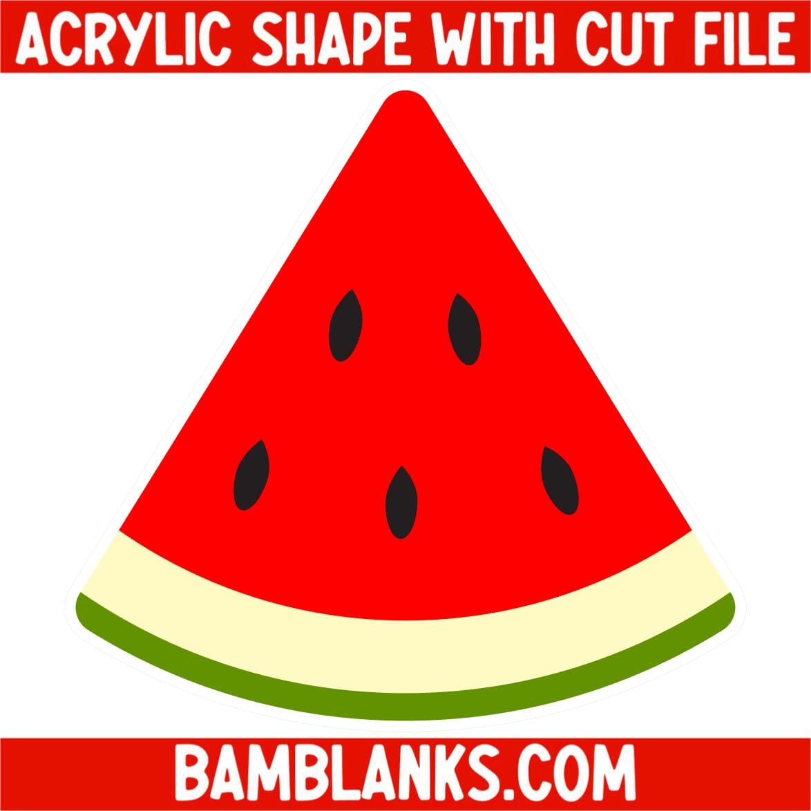 Watermelon - Acrylic Shape #028