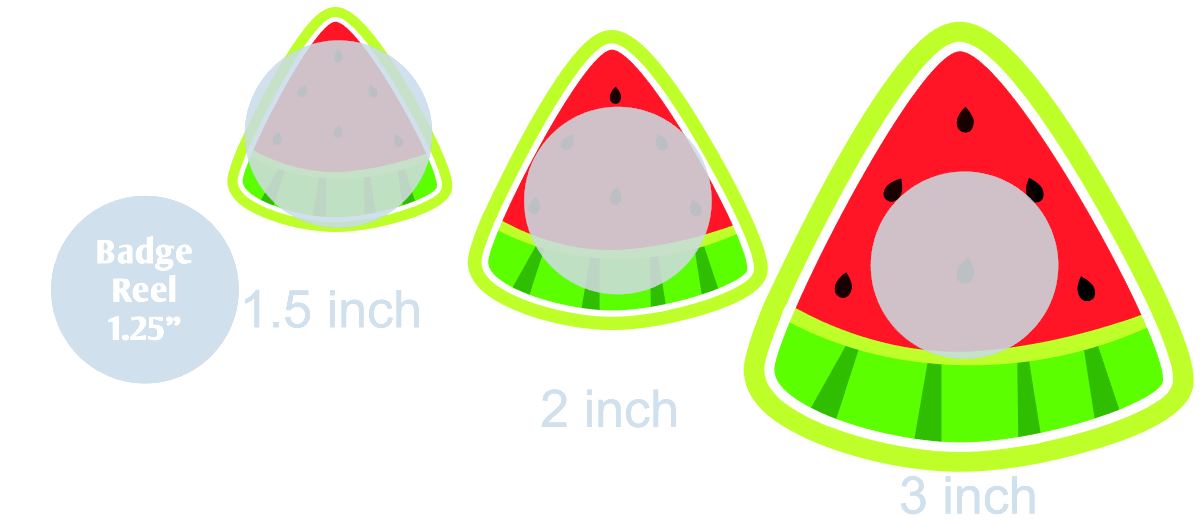 Watermelon Quarter - Acrylic Shape #2365