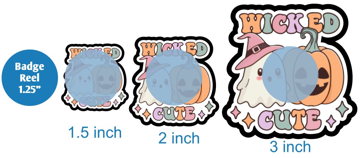 Wicked Cute Pumpkin and Ghost - DECAL AND ACRYLIC SHAPE #DA0