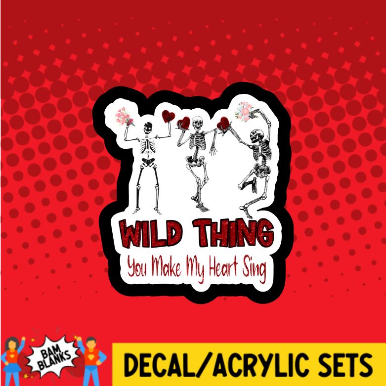 Wild Thing - DECAL AND ACRYLIC SHAPE #DA0573