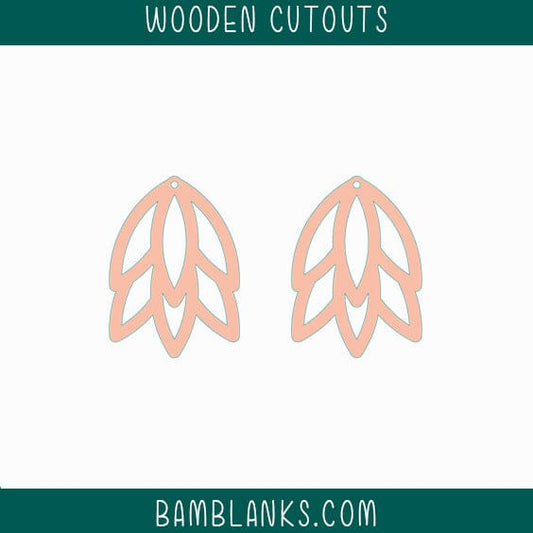 Winnie Earrings Wood Blanks #W044