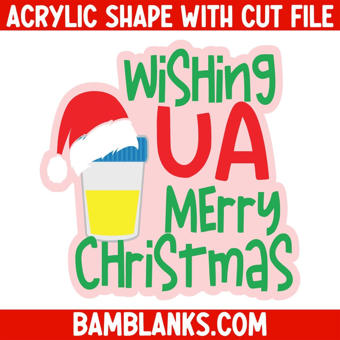 Wishing UA Merry Christmas - Acrylic Shape #1872