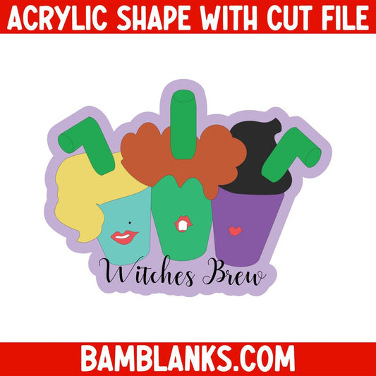 Witches Brew - Acrylic Shape #1018