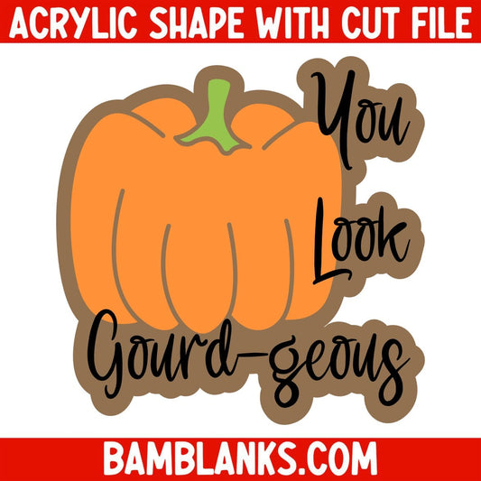 You Look Gourdgeous - Acrylic Shape #1828